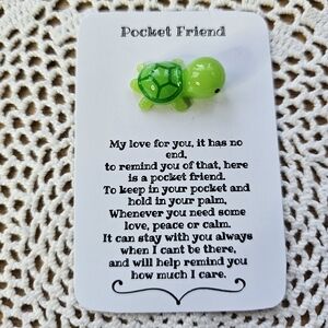 Charming Light Green Turtle Resin Charm - New